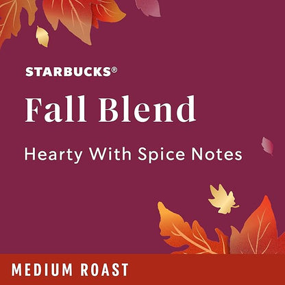 Starbucks Ground Coffee, Medium Roast Coffee, Fall Blend, 100% Arabica, Limited Edition, 1 Bag (17 Oz)