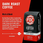 Load image into Gallery viewer, Fire Department Coffee - Gives Back to Firefighters - Dark Roast Coffee Beans - Bold &amp; Smooth - Roasted in the USA - Veteran Owned (12 oz, Pack of 2)