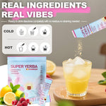 Load image into Gallery viewer, Super Yerba Mate Instant Powder Variety Pack - Citrus, Lemon &amp; Grapefruit Flavors | 30 Servings Each | Energy Boost, Mental Clarity, Gut Health &amp; Satiety | Prebiotics, Probiotics, Hot &amp; Cold Brew, Portable (Lemon)