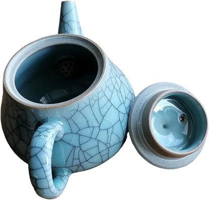 Handmade Longquan Celadon Teapot 260ml - Chinese ceramic kung Fu teapot, perfect for black tea and green tea