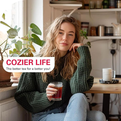 WT WEETEE Rosehips Hibiscus Tea Bags, Made with Rosehip & Hibiscus Flowers, Natural Caffeine-free Herbal Tea 2.5g x 60 Counts