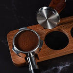 Load image into Gallery viewer, 53.3mm Espresso Hand Tamper, MATOW Calibrated Spring Loaded Coffee Tamper with Stainless Steel Ripple Base, 30lbs Espresso Tamper with Red Rosewood Handle Compatible with Breville 54mm Portafilter