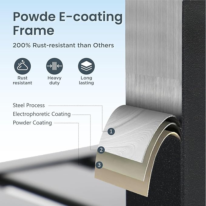 PHI VILLA Outdoor Metal Swivel Chairs Set of 6 Patio Dining Rocker Chair with Cushion Furniture Set for Garden Backyard Bistro, Black