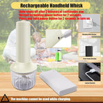 Load image into Gallery viewer, Handheld Frother,Coffee Stirrers Electric,Drink Frother Rechargeable Milk Frother, Hand Frother, Coffee Frother Handheld Milk Frother,Drink Mixer,Hand Mixer,Food Processor and Small Whisk,4-Speed,10Oz