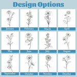 Load image into Gallery viewer, Personalized Tumbler with Name &amp; Birth Flower Month, Custom Coffee Tumbler Stainless Steel Travel Mug Cup 20 Oz Personalized Gifts for Birthday Christmas Anniversary for Dad Mom Kids