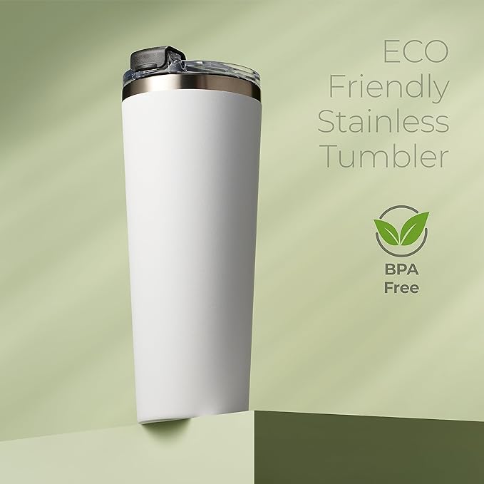 SipX™ Triple-Insulated Tumblers - 22oz. Premium Modern Tumbler With Lid, insulated Cup Keeps Hot For 6 Hours, Stainless Steel Tumbler Made Of Sustainable Material, Coffee Travel Mug For Home & Office