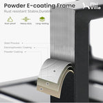 Load image into Gallery viewer, PHI VIALLA Patio Chairs Outdoor Swivel Dining Chairs Outdoor Furniture Chairs Set of 4 with Cushion Suports 300lbs for Lawn Garden Backyard Weather Resistant-Black Frame