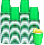 Load image into Gallery viewer, 100 Pack 2 oz Plastic Shot Glasses Disposable Shot Cups, Mini 2oz Party Cups for Christmas, St Patrick's Day, Birthday, Wedding, Bachelorette Party (Green)