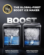 Load image into Gallery viewer, Silonn Countertop Ice Maker with Expanding Ice Basket, 9 Cubes in 6 Mins, 2.5L Ice Basket, Self-Cleaning Ice Maker with LED Touch Control, 2 Bullet Ice Sizes for Home, Kitchen, Office