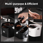 Load image into Gallery viewer, Espresso Knock Box - Bincoo Espresso Machine Knock Box/Espresso Grounds Knock Box, Barista Style Coffee Knock Box for Grounds with Removable Shock-Absorbent Knock Bar and Anti-Slip Base. (Green)