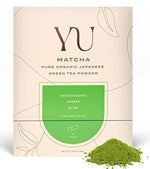 Load image into Gallery viewer, Yu Tea Organic Ceremonial Grade Matcha Powder, Instant Packets | Packed with Antioxidants, L-Theanine &amp; Natural Caffeine | Unsweetened Grade A Japanese Matcha Powder | Single Serve Sticks, 30 Ct