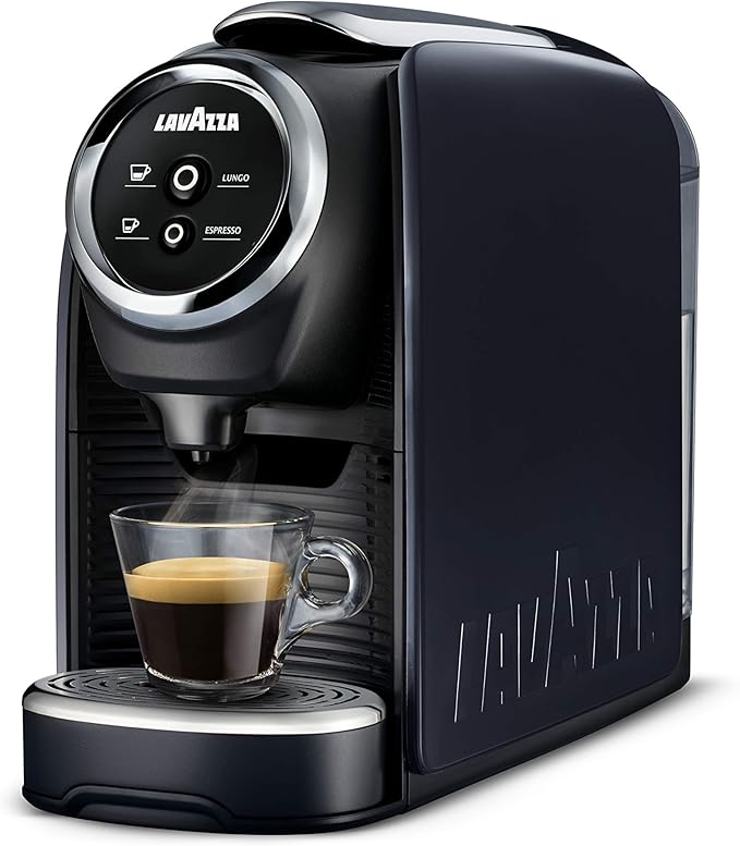 Lavazza BLUE Classy Mini Single Serve Espresso Coffee Machine LB 300, 5.3" x 13" x 10.2" 2 Coffee selections: simple touch controls, 1 programmable free dose and 1 pre-set