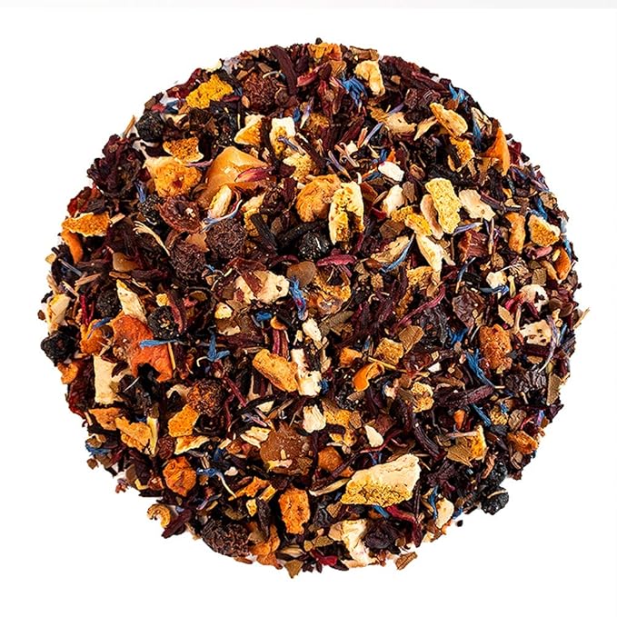 Organic Positively Tea Company, Coco Berry Mango, Herbal Tea, Loose Leaf, 4 Ounce