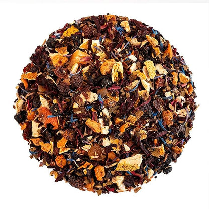 Organic Positively Tea Company, Coco Berry Mango, Herbal Tea, Loose Leaf, 4 Ounce