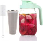 Load image into Gallery viewer, Fermus Cold Brew Coffee Maker, 32oz / 1Quart Glass Pitcher with Stainless Steel Filter and Pour Spout Handle Lid, Mason Jar for Making Cold Coffee, Fruit Drinks, Sun Tea (1, 32 Ounces)