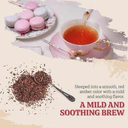 52USA Organic Rooibos Tea, 1 LB, Red Rooibos Loose Leaf Tea, Naturally Caffeine-Free, Pure South African Red Bush Herbal Tea, Non-GMO, USDA Organic