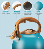 Load image into Gallery viewer, Tea Kettle, Stainless Steel Whistling Tea Kettle,3.2Qt Tea Pot for Stove with Cool Handle,Strong and Durable (Dark Green Gradient)
