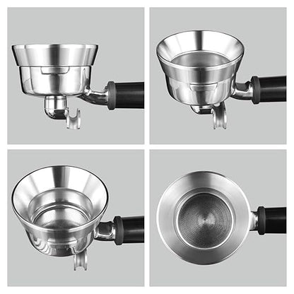 Stainless Steel Espresso Dosing Funnel Compatible with 58mm Portafilter