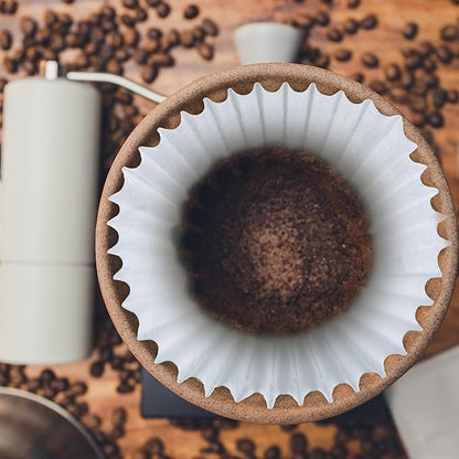 500 Pcs Extra Large Coffee Filters Disposable White Commercial Paper Filters for Coffee Brewing, Restaurants, Large Brewers, No Overflow, No Tearing (12-5/16in X 4-3/8 in)