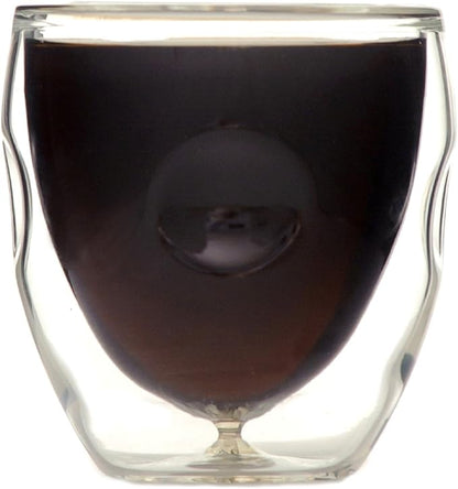 Ozeri Moderna Artisan Series Double Wall Beverage and Espresso Shot Glasses, 2-Ounce, Set of 4