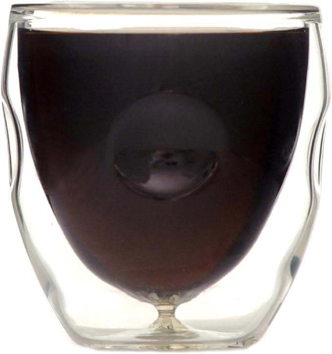 Ozeri Moderna Artisan Series Double Wall Beverage and Espresso Shot Glasses, 2-Ounce, Set of 4
