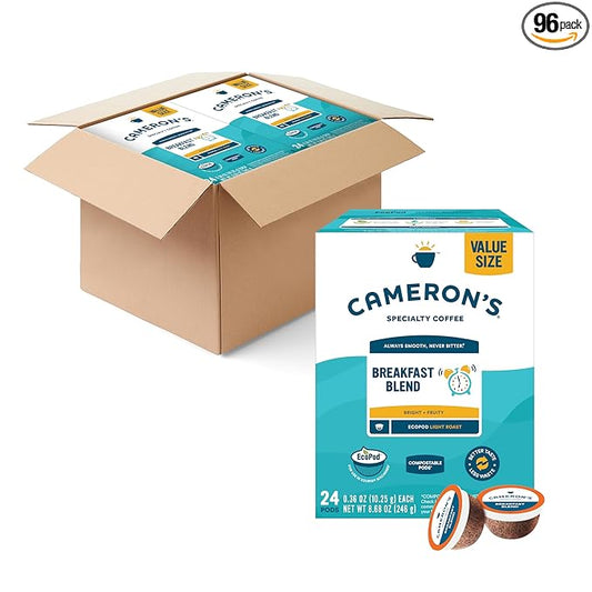 Cameron's Coffee Single Serve Pods, Breakfast Blend, 96 Count