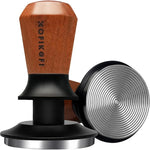 Load image into Gallery viewer, 53.3mm Espresso Tamper, Coffee Tamper with Stainless Steel Ripple Base, Barista Espresso Coffee Tamper with 30lbs Spring Loaded and Rosewood Handle Fits for Breville Series 54mm Portafilter