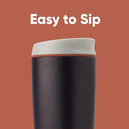 Owala SmoothSip Insulated Stainless Steel Coffee Tumbler, Reusable Iced Coffee Cup, Hot Coffee Travel Mug, BPA Free, 20 oz, Navy (Telescope Tales)