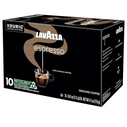 Lavazza Espresso, Single-Serve Keurig K-Cup Pods, Medium Roast Coffee, 60-Count Box (6 Packs of 10)