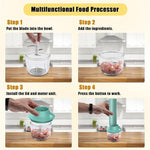 Load image into Gallery viewer, 4-in-1 Frother Wand, Handheld Frother, Coffee Frother Handheld, Electric Whisk, Milk Frother Wand for Coffee, Matcha, Electric Hand Mixer, Mini Onion Chopper 10Oz, Small Cordless Hand Blender, 4 Speed