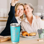 Load image into Gallery viewer, Personalized Tumbler with Pictures Text Name, Custom Double Wall Insulated Tumbler, 20oz Coffee cups with lid and straw, Personalized Christma Birthday Gifts for Women Men (made in USA)