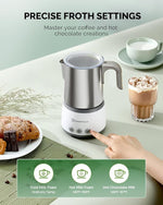 Load image into Gallery viewer, Maestri House Milk Frother, 4-in-1 Electric Milk Steamer and Frother, 16.9OZ 600W Smart Touch Control Hot and Cold Foam Maker, Memory Function for Latte, Cappuccinos, Warm Milk, Hot Chocolate Milk