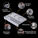 Load image into Gallery viewer, Espresso Tamping Mat for Counter - Ultra Thick Silicone Tamper Mat Coffee Bar Mat, 9.6''×5.9'' Espresso Mat for Countertops,Fits for Baristas Home Kitchen Bar, Waterproof