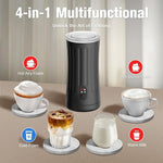 Load image into Gallery viewer, Electric Milk Frother, 4-in-1 Milk Steamer and Frother, 8.1oz/240ml Automatic Warm and Cold Foam Maker, Auto Shut-Off Frother for Coffee, Latte, Cappuccino, Macchiato(Black)