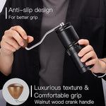 Load image into Gallery viewer, Manual Coffee Grinder with Numerical External Adjustable Setting, Capacity 30g with CNC Stainless Steel Conical Burr (black)