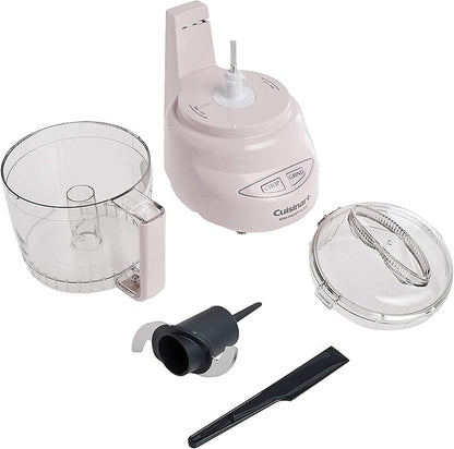 Cuisinart Mini-Prep Plus Food Processor, 24-Ounce Mini Food Processor to Chop Herbs, Vegetables, and Hard Cheese, 24-Ounce Work Bowl, Reversible Stainless Steel Blade, DLC-2APK, Pink