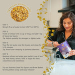 Load image into Gallery viewer, Egyptian Chamomile Tea, Organic Loose Leaf Herbal Tea – Cozy, Calming – Supports Stress Relief, Relaxation &amp; Sleep – 4 oz Resealable Bag (Makes 50 Cups) – The Elegant Elephant