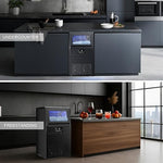 Load image into Gallery viewer, High-Efficiency Commercial Ice Maker: 100 lbs Daily Production, Stainless Steel Under Counter Ice Machine, 25 lbs Ice Storage Capacity, Dual Water Inlet, for Home Commercial Use