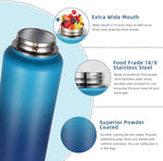 Load image into Gallery viewer, Volhoply 32 oz Insulated Water Bottles Bulk 8 Pack with Straw Lid &amp; Spout Lid,Stainless Steel Sports Water Bottle,Double Wall Vacuum Cups,Leak proof Wide Mouth Metal Flask for Travel(Eight Color,8)