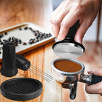 Load image into Gallery viewer, 58mm Espresso Accessories Kit, Espresso Tamper Tools, 58mm Tamper with Espresso Distribution Tool and Silicone Tamper Mat, Coffee Tamper Set, Espresso Machine Accessories for 58mm Portafilters