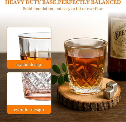 Ruckae 12 Pack 1.5 OZ Shot Glasses Set Crystal Shot Glass Bulk Gradient Colorful Cone Shot Glasses for Vodka Tequila Whiskey Liquor