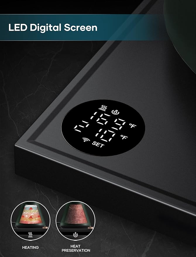 Electric Kettle, Gooseneck Electric Kettle, ±1℉ Precise Temperature Control, Stainless Steel Interior, Quick Heating for Pour Over Coffee, Tea & Boiling Water, 0.9L (Forest Green)