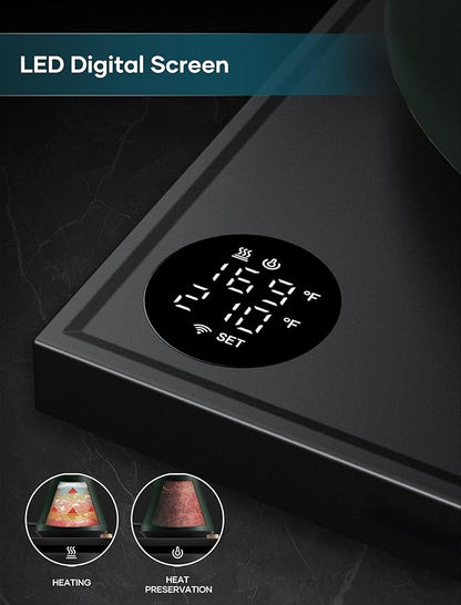 Electric Kettle, Gooseneck Electric Kettle, ±1℉ Precise Temperature Control, Stainless Steel Interior, Quick Heating for Pour Over Coffee, Tea & Boiling Water, 0.9L (Forest Green)