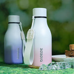 Load image into Gallery viewer, BJPKPK Insulated Water Bottles, 12oz Stainless Steel Metal Water Bottle with Strap, BPA Free Leak Proof Jugs, Mugs, Flasks, Reusable Thermal Flasks for Sports &amp; Travel, Graceful Pink