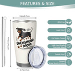 Load image into Gallery viewer, Best Dachshund Mom Gifts for Women, 20 Oz Dachshunds Lover Travel Tumbler Mugs, Travel Mug Gift for Dachshunds Mom