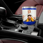 Load image into Gallery viewer, Personalized Coffee Tumbler with Pictures Text Name, Custom Photo Stainless Steel Coffee Tumbler, Coffee Travel Mug Cup 30 Oz, Custom Gifts for Father's Day Birthday Christmas for Dad, Mom, Friend