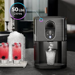 Load image into Gallery viewer, Kismile Countertop Nugget Ice Maker, 20DN 50LBS/Day Output, Self-Cleaning, Soft Chewable Pebble/Pellet Ice with One-Click Operation for Home