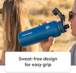 Load image into Gallery viewer, ThermoFlask 40 oz Double Wall Vacuum Insulated Stainless Steel Water Bottle with Two Lids, Capri