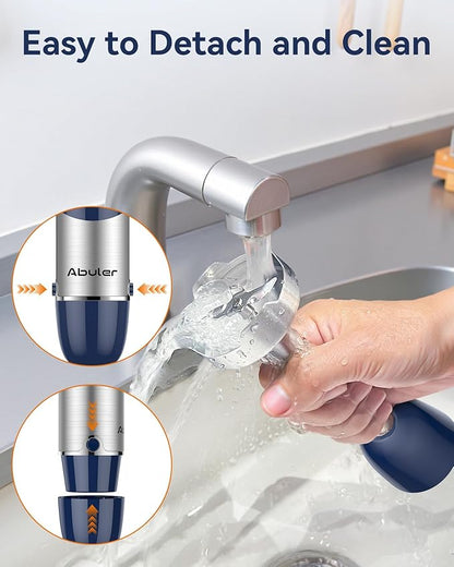 Immersion Blender Handheld 1000W 5 in 1 Corded Stick Hand Blender Kitchen with 12 Speed, BPA-Free, Mixing Beaker, Chopper, Whisk, Milk Frother, Perfect Emulsifier for Soup, Baby Food, Sauce, Puree
