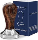 Load image into Gallery viewer, KYONANO Espresso Accessories - 51mm Coffee Tamper - Espresso Tamper 51mm - Espresso Press Tamper- Espresso Hand Tamper with Stainless Steel Base and Chacate Preto Wooden Handle
